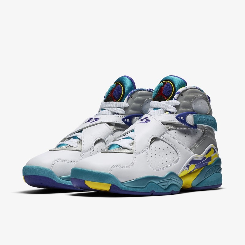 Jordan 8 white clearance aqua